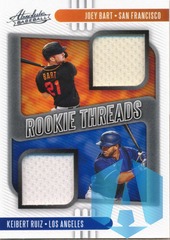 2021 Absolute Rookie Threads Duals #20 Joey Bart Keibert Ruiz